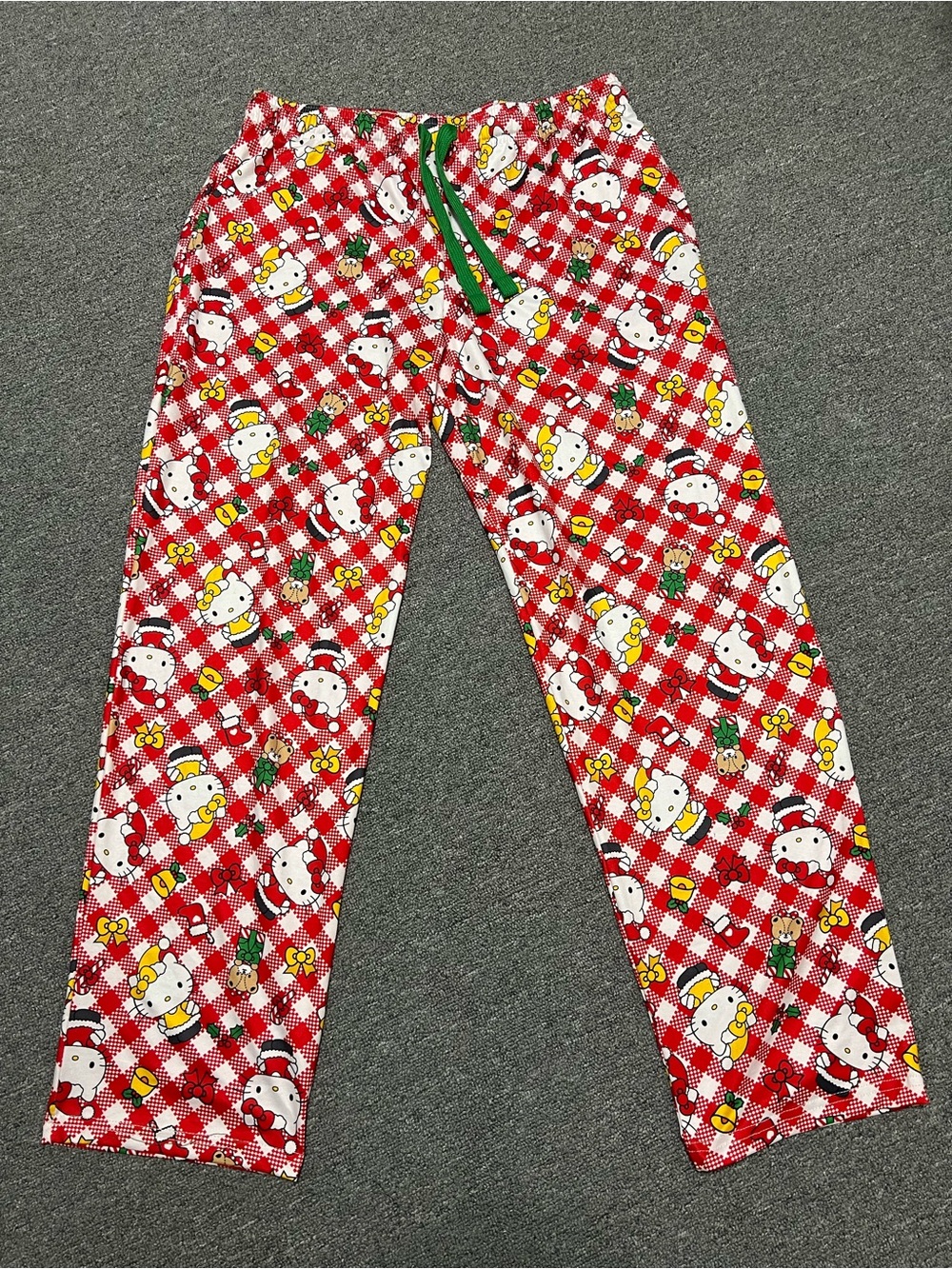 Sanrio Red Plaid Hello Kitty Christmas Pajama Pants Women’s S